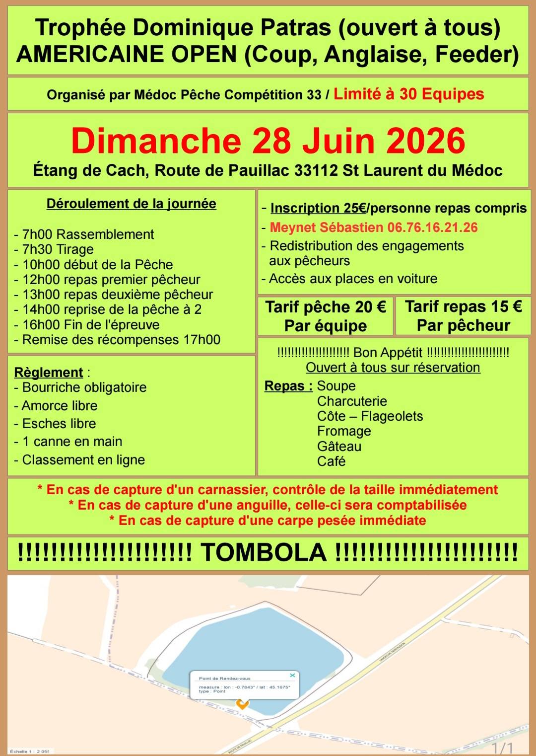 Trophée Dominique Patras 28 juin 2026