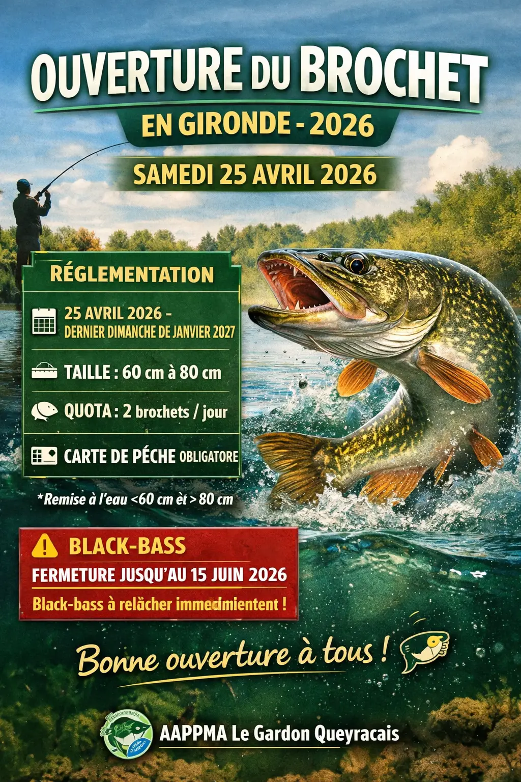 Ouverture du brochet 2026