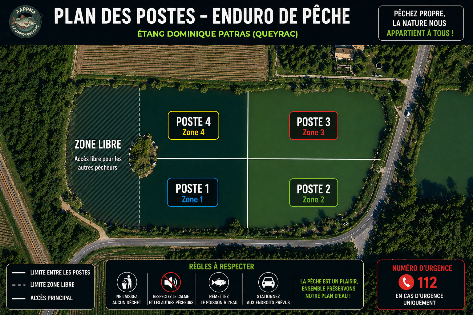 Postes étang de Berton — Queyrac